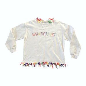MIRA MIKATI Sydney Embroidered Sweatshirt, Size 38 EU, New with tag
